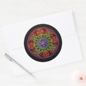 Sticker Rond Guérir Mandala (Enveloppe)