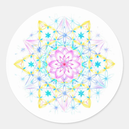 Sticker Rond Guérison de l'enfant étoile (Devant)
