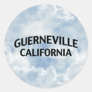 Sticker Rond Guerneville la Californie