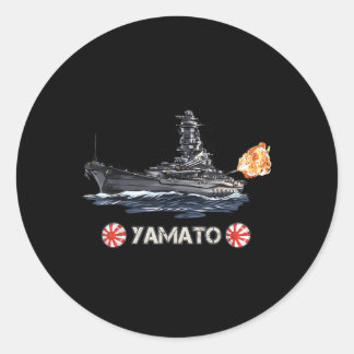 Sticker Rond Guerre Mondiale 2 Bataille japonaise Yamato