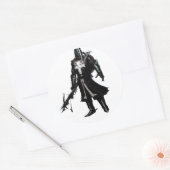 Sticker Rond guerrier (Enveloppe)