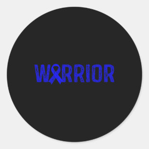 Sticker Rond Guerrier Alopecia Areata Sensibilisation