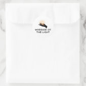 Sticker Rond Guerrier De La Lumière (Sac)