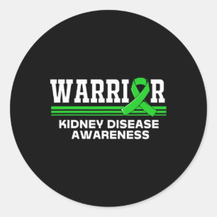 Sticker Rond Guerrier de la maladie Kidney