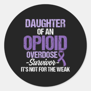 Sticker Rond Guerrier de la sensibilisation au surdosage aux op