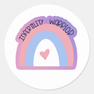 Sticker Rond "Guerrier de l'infertilité" IVF/planificateur de l