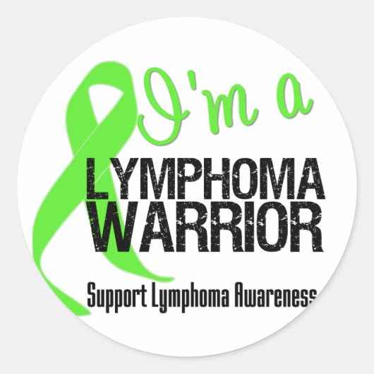 Sticker Rond Guerrier de Lymphoma (Devant)