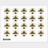 Sticker Rond Guerrier de Pangolin (Feuille)