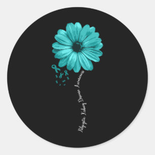 Sticker Rond Guerrier de sensibilisation aux maladies du rein J