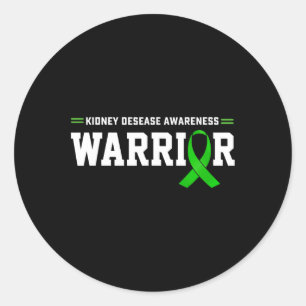 Sticker Rond Guerrier de soutien Mois de soutien Gre