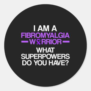 Sticker Rond Guerrier du pouvoir du survivant