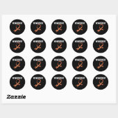 Sticker Rond Guerrier leucémique (Feuille)