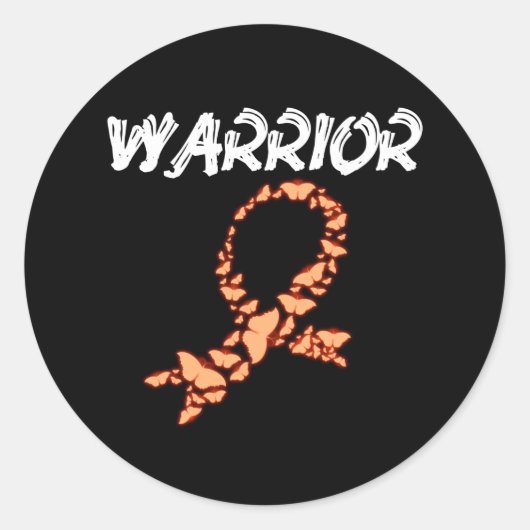 Sticker Rond Guerrier leucémique (Devant)