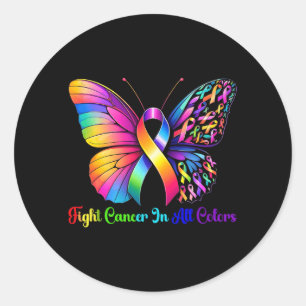 Sticker Rond Guerrier Lutte contre le cancer dans et chaque rub