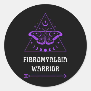 Sticker Rond Guerrier Maladie chronique Sensibilisation Boho po