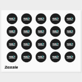 Sticker Rond Guerrier post-traumatique Stress Sensibilisation M (Feuille)