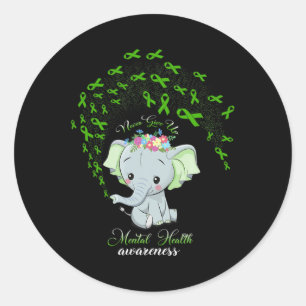 Sticker Rond Guerrière-cadeau de sensibilisation à la santé men
