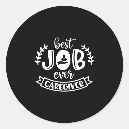 Sticker Rond Guide de soins, conception de l'aide aux aidants (Devant)