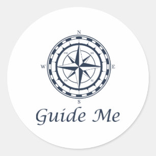 Sticker Rond Guide nautique comp Me Croisière Yachting Bateau S