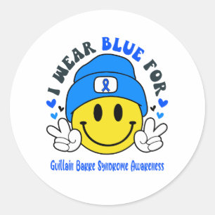 Sticker Rond Guillain Barre Sensibilisation au syndrome Soutien
