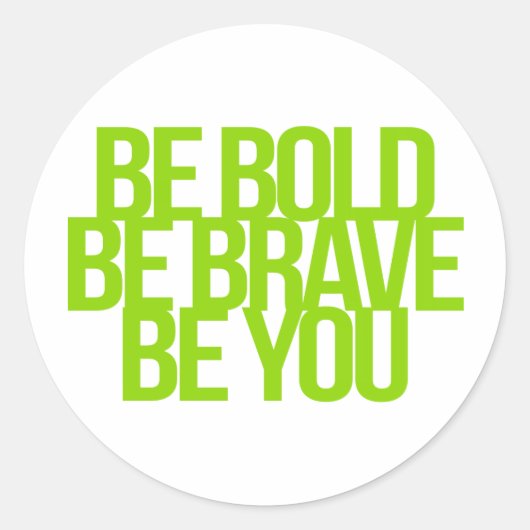 Sticker Rond Guillemets inspirants et motivants (Devant)