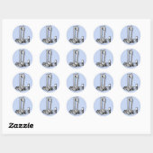 Sticker Rond Guillotine (Feuille)