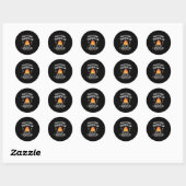 Sticker Rond Guimauve s'mores de feu de camp (Feuille)
