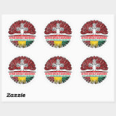 Sticker Rond Guineisch Schweizer Schweiz Baum Wurzel (Feuille)