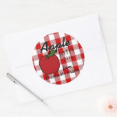 Sticker Rond Guingan-Apple rouge bloquent (Enveloppe)