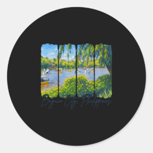 Sticker Rond Guio City Philippines Voyage Voyage Coup de pincea