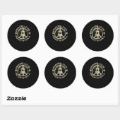 Sticker Rond Guitar Lover | Love Rock'N'Roll (Feuille)
