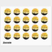 Sticker Rond guitare (Feuille)