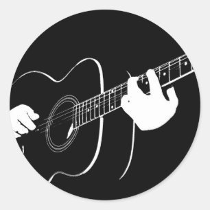 Sticker Rond guitare