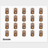 Sticker Rond guitare (Feuille)