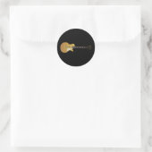 Sticker Rond Guitare (Sac)