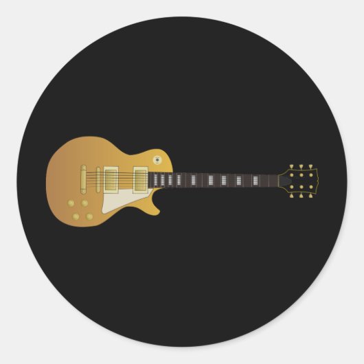 Sticker Rond Guitare (Devant)