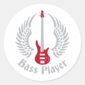 Sticker Rond guitare basse (Devant)