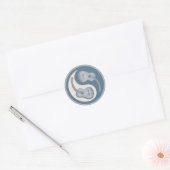 Sticker Rond Guitare classique Yin Yang (Enveloppe)