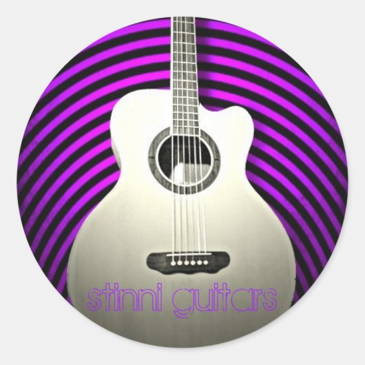 Sticker Rond Guitare de Stinni (Devant)