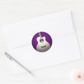 Sticker Rond Guitare de Stinni (Enveloppe)