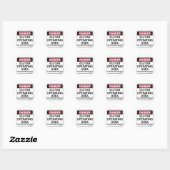 Sticker Rond Guitare de zone opérationnelle (Feuille)