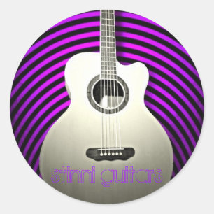 Sticker Rond Guitares de Stinni