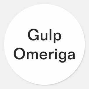 Sticker Rond Gulp Omeriga Comic Splash-Art Hankamer Artjunkhaus