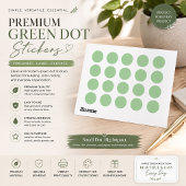 Sticker Rond Gum Leaf,Pale Leaf,Pixie Green