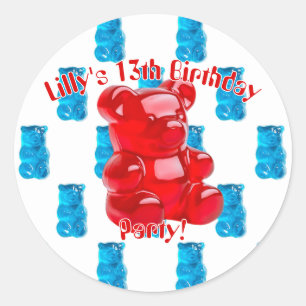 Sticker Rond Gummy Jelly 