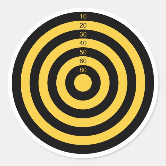 Sticker Rond gun shooting range bul (Devant)