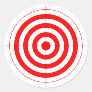 Sticker Rond gun shooting range bul