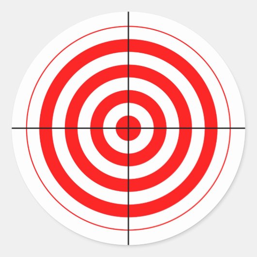 Sticker Rond gun shooting range bul (Devant)