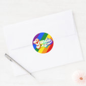 Sticker Rond "Guncle - est. date" nouveauté (Enveloppe)