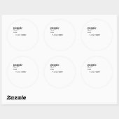 STICKER ROND GUPPIE (Feuille)